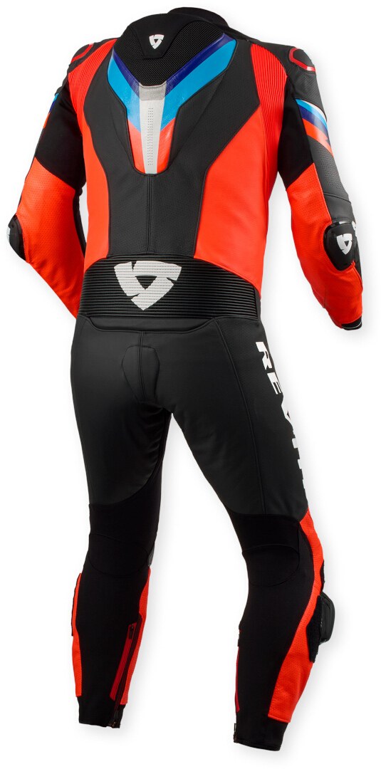 Revit Quantum 3 perforated One Piece Motorcycle Leather Suit black/neon-red 50 Figure 2