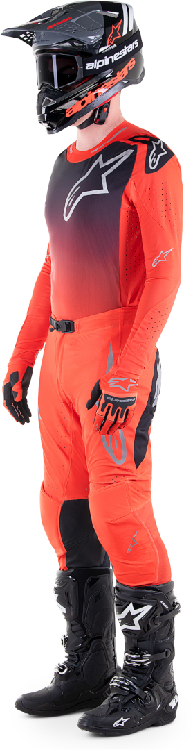Alpinestars Supertech Risen Motocross Jersey orange/schwarz L Abbildung 4