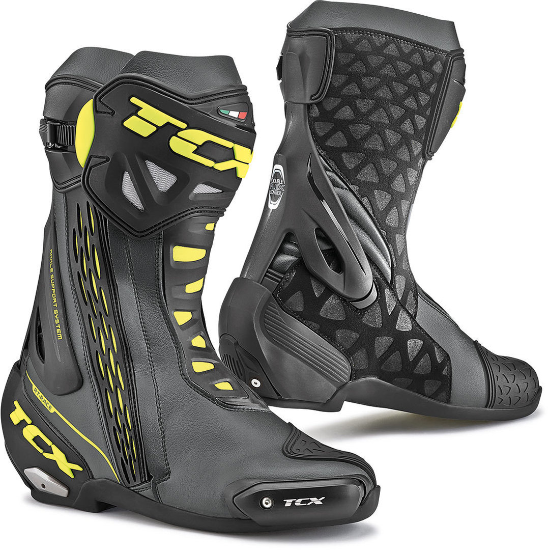 TCX RT-Race Motorcycle Boots black/yellow 48 Figure 1