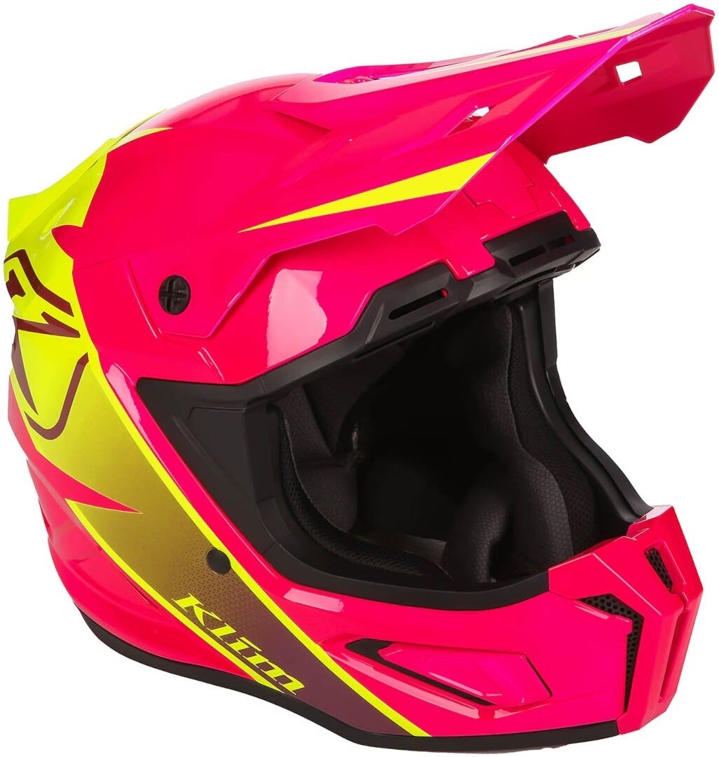 Klim T1 Freeride Casque de motoneige rose/jaune M (57/58) Figure 3