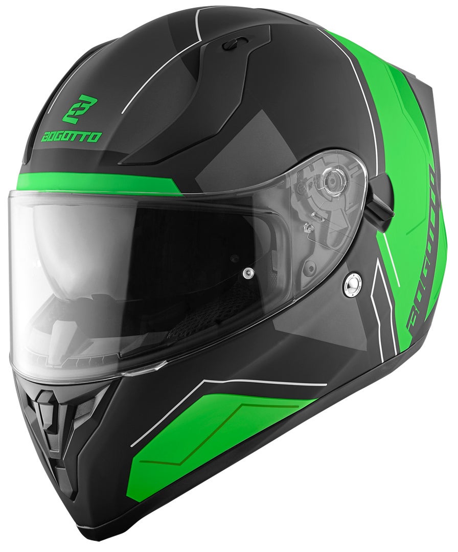 Bogotto V128 Strada Casque Noir mat/vert 2XL Figure 2