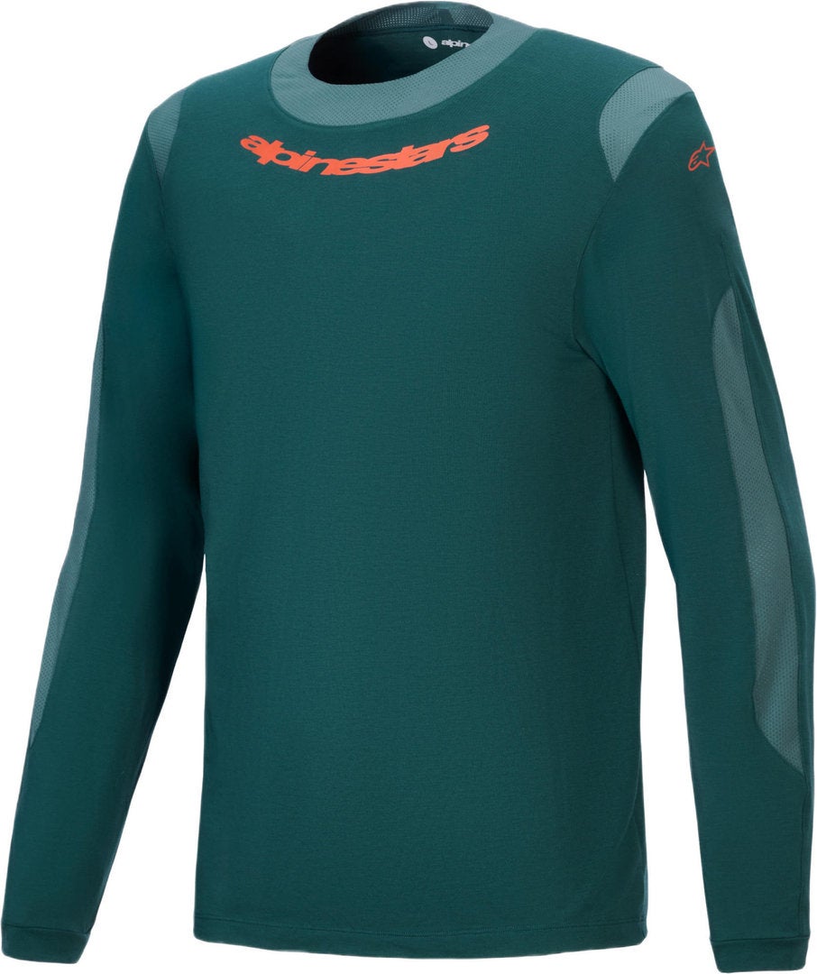 Alpinestars A-Dura Dri Wool Long Sleeve Bicycle Jersey green L Figure 1