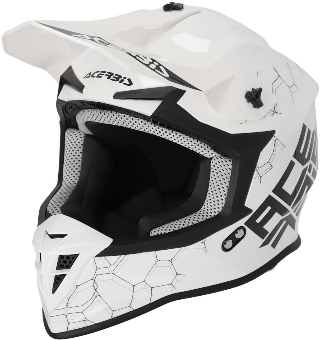 Acerbis Linear Solid 2024 모토크로스 헬멧 하얀 남성 (57/58) 그림 1