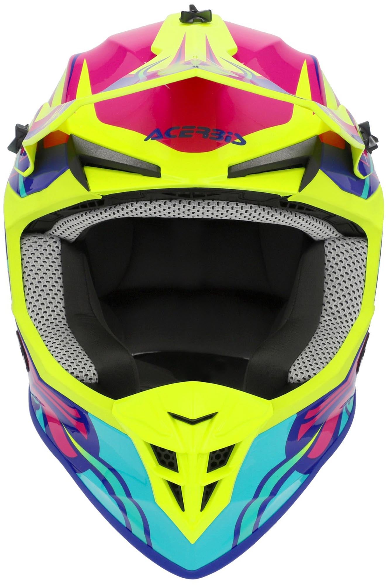 Acerbis Linear Graphic 2026 Casco da motocross rosa/neon-giallo/turchese L (59/60) Figura 4