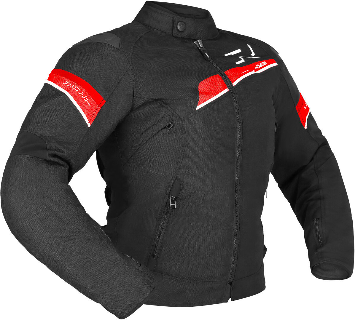 Richa Gotham 3 WP imperméable dames moto textile veste Noir/Rouge/Blanc M Figure 1