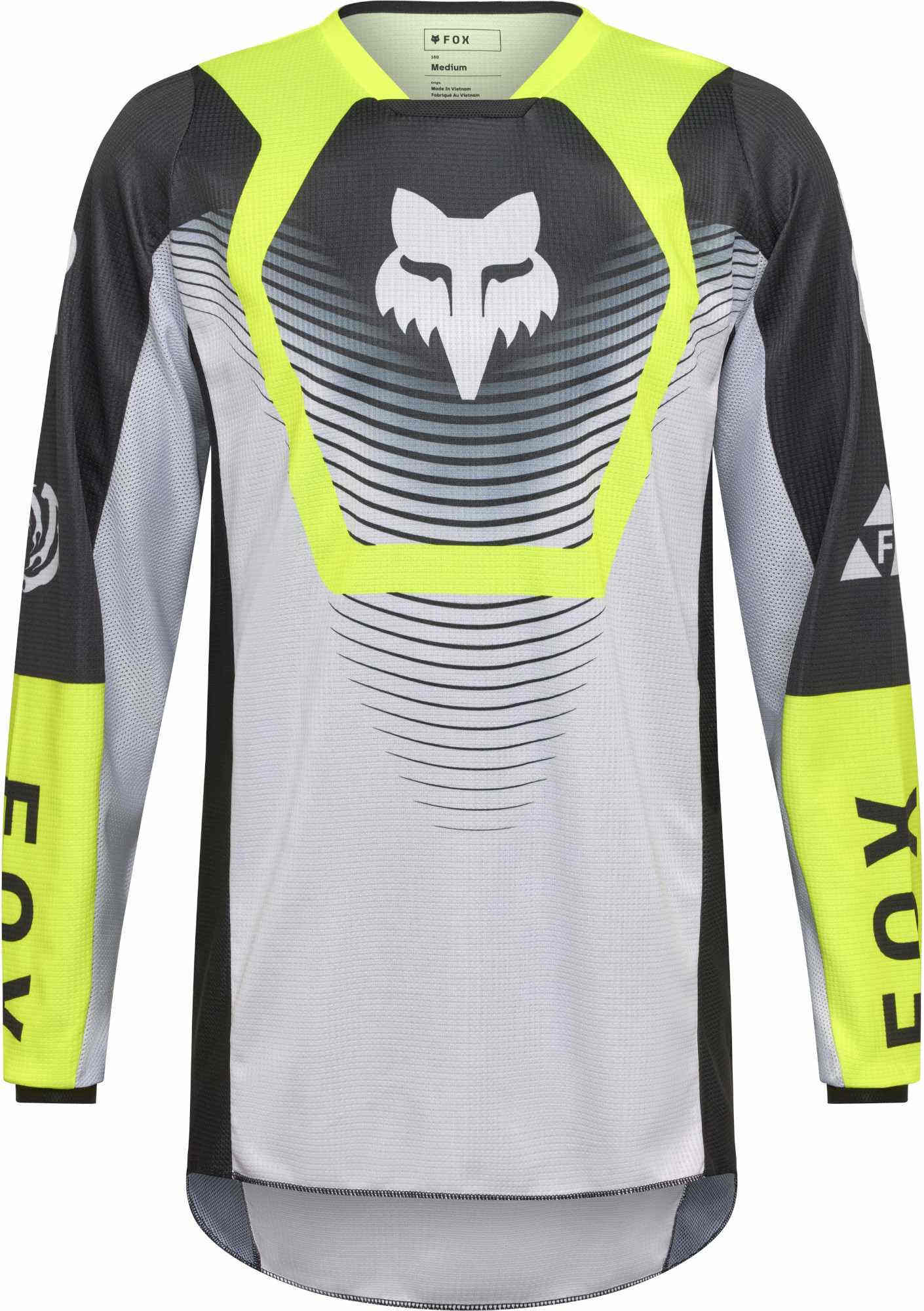 FOX 180 Collect Motokrosový dres černá/šedá/žlutá M Obrázek 1