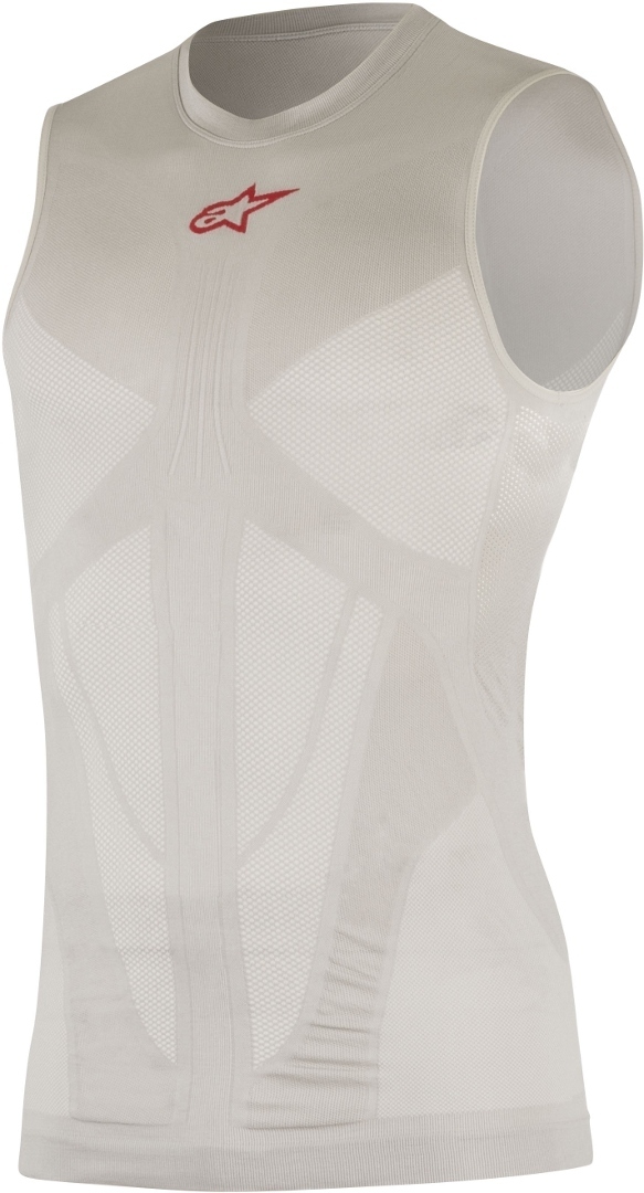 Alpinestars Tech Tank Summer Tricou Argintiu/Roșu XS/S Figura 1