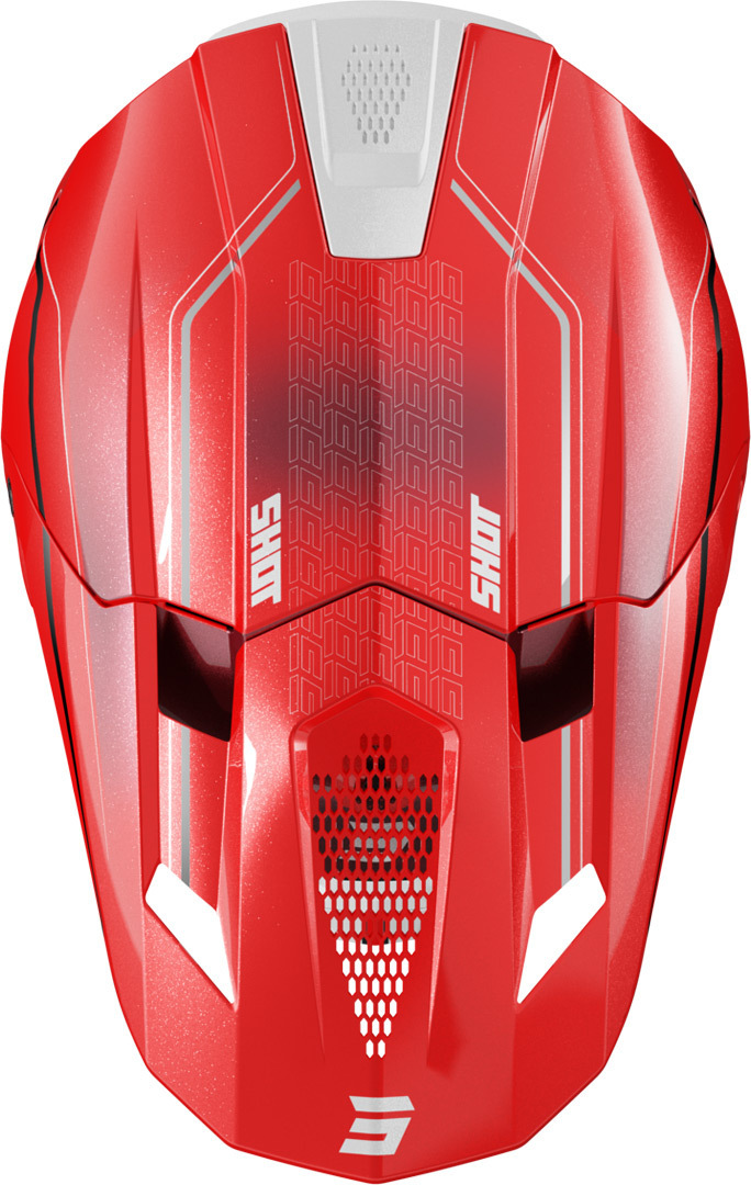 Shot Lite Challenger Motocross Helm rot S (55/56) Abbildung 4