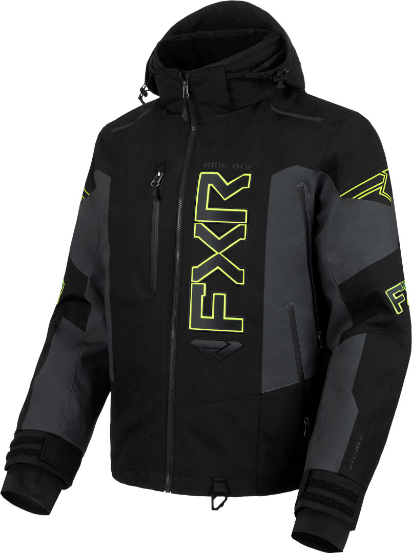 FXR Helium X 2-in-1 2025 Snöskoter Jacka svart/grå/gul S Figur 1