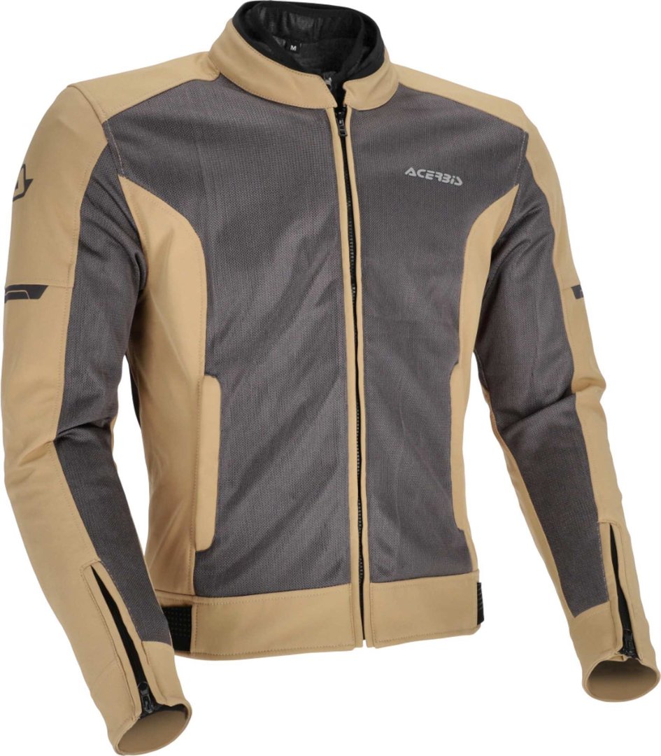 Acerbis Gordon waterproof Motorcycle Textile Jacket grey/beige M Figure 1