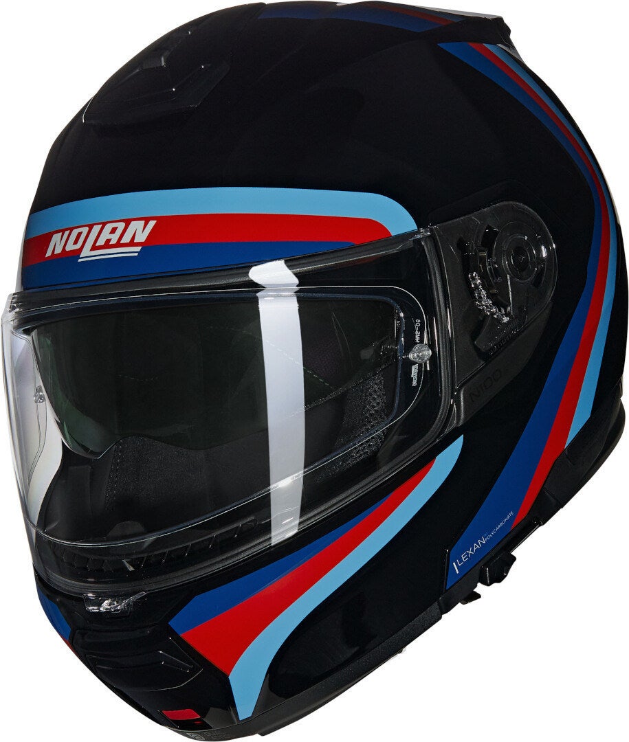 Nolan N100-6 Assoluto N-Com Casco nero/rosso/blu L (60) Figura 1