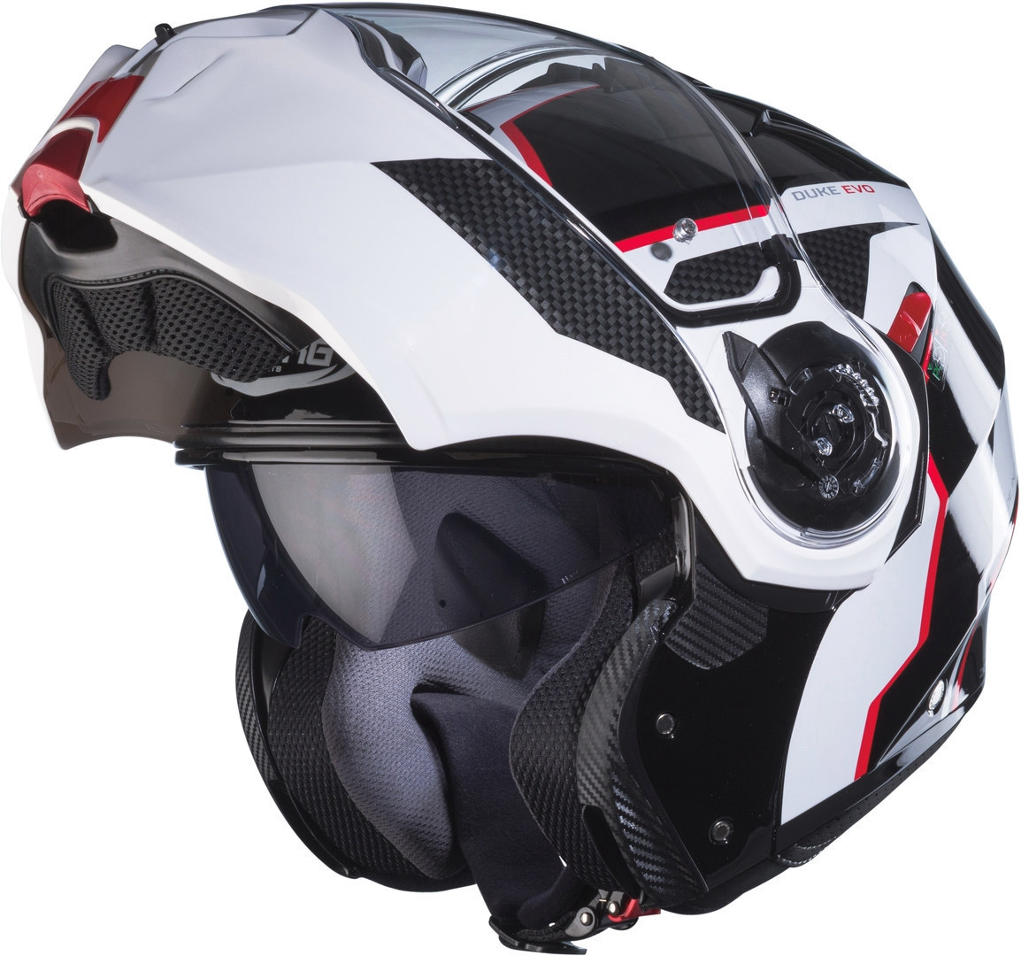 Caberg Duke Evo Move Přilba černá/bílá/červená L (59/60) Obrázek 4
