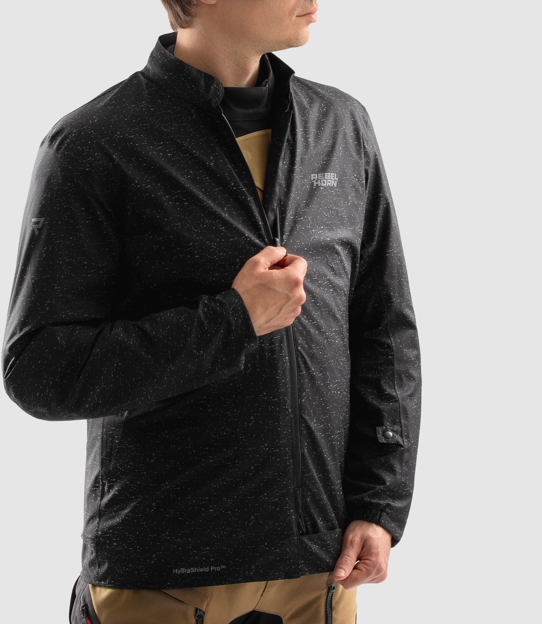 Side view of Rebelhorn Hardy 3.0 waterproof Motorcycle Textile Jacket