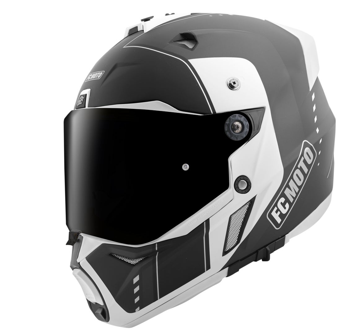 FC-Moto Merkur Pro Air Casco Enduro Bianco/nero M Figura 3