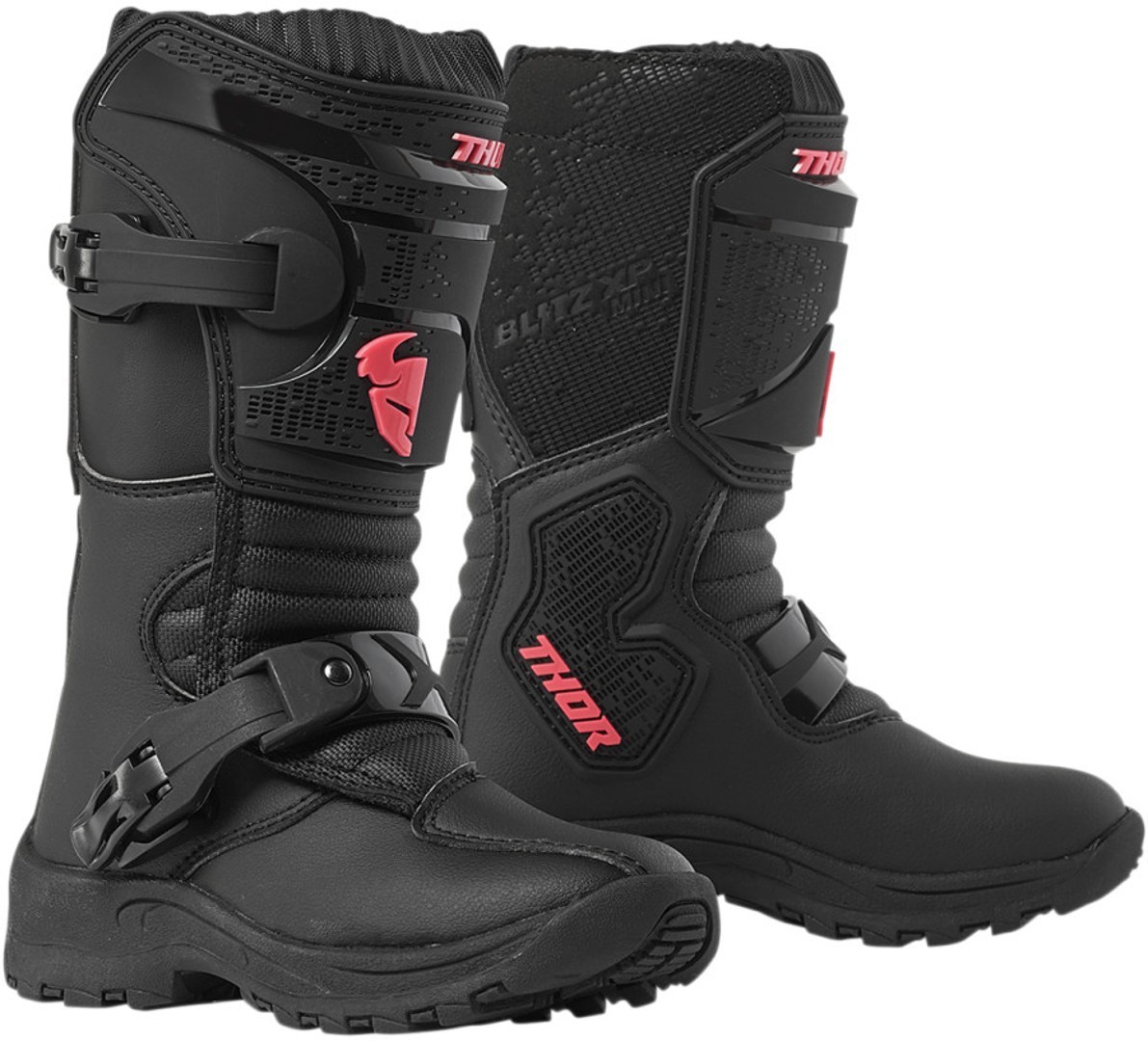 Thor Blitz XP Mini Kids Motocross Boots black/hotpink 13 Figure 1
