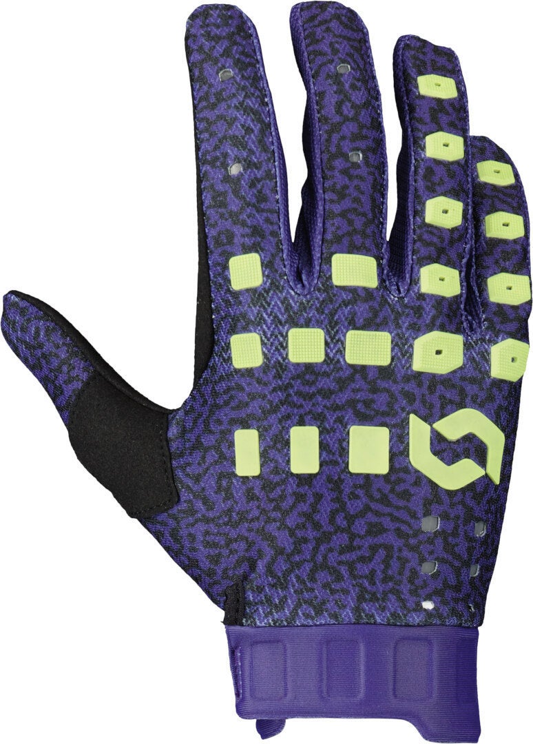 Scott Podium Pro Luvas de Motocross Roxo/Verde 2XL Figura 1
