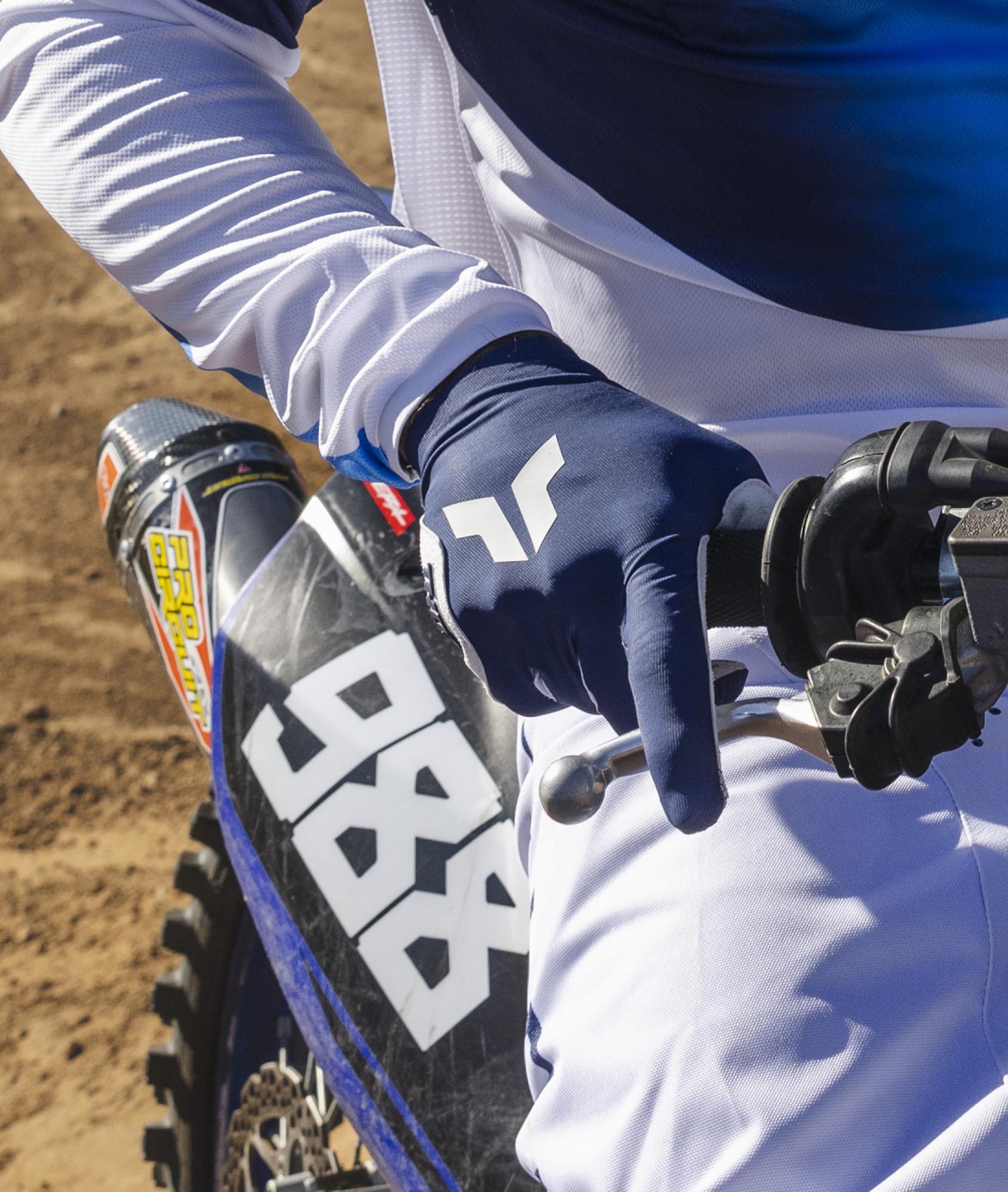 Thor Sportmode Iconic Gants de motocross bleu/blanc S Figure 4
