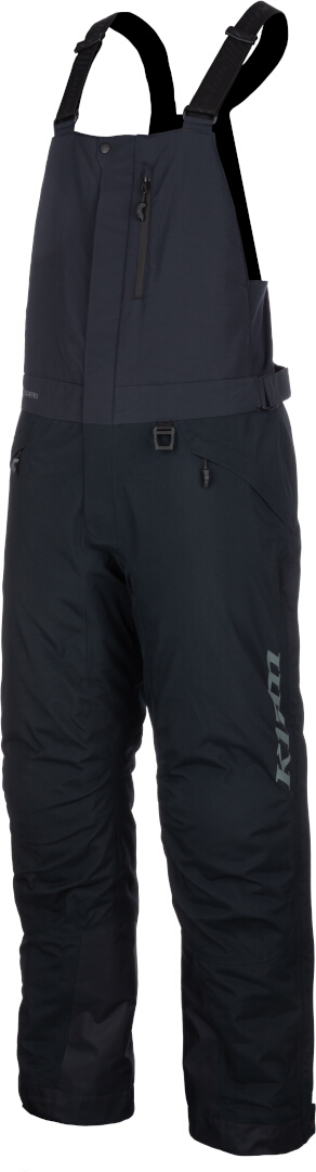 Klim Keweenaw 2025 waterproof Snowmobile Bib Pants black/grey Short L Figure 1