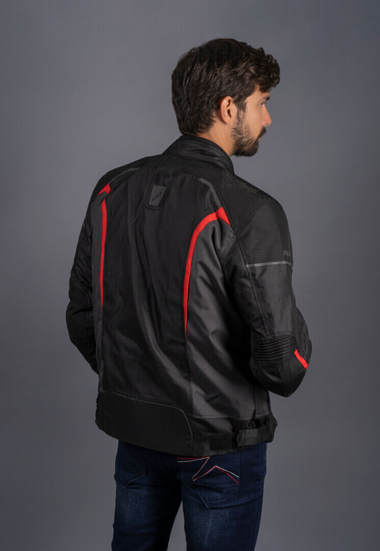 LS2 Sepang waterproof Motorcycle Textile Jacket black/grey/red 5XL Figure 9