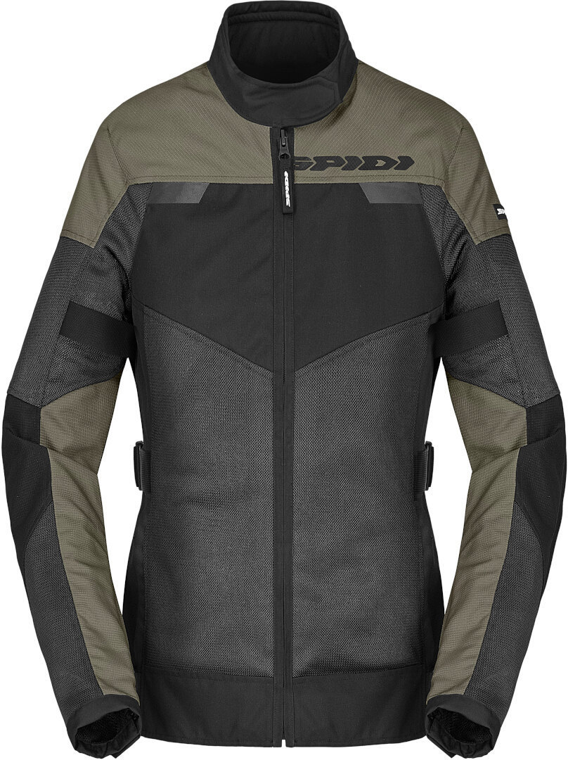 Spidi Tour Net Tex Ladies Motorcycle Textile Jacket black/olive M Figure 1