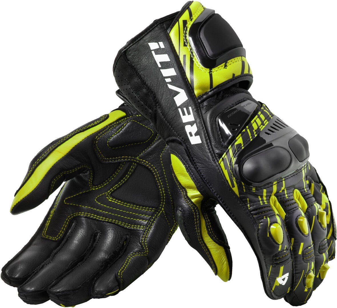 Revit Quantum 2 Motorcykelhandsker gul/sort XL Figur 1