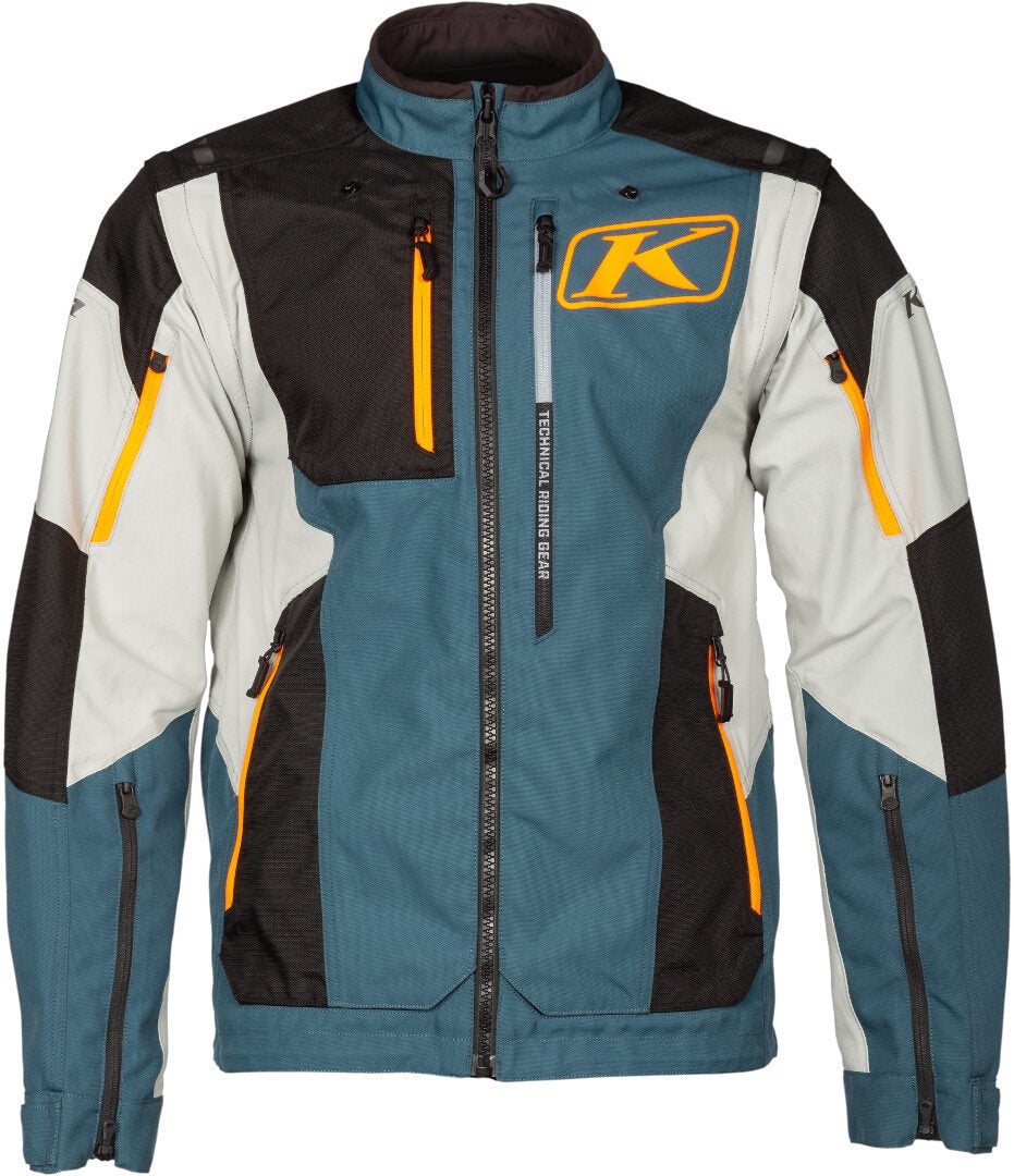 Klim Dakar Motorcykel tekstiljakke grøn/orange XXL Figur 5