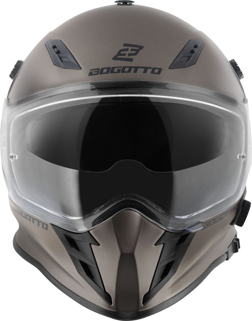Bogotto H331 BT Bluetooth Enduro hjälm Brown Matt XS Figur 7