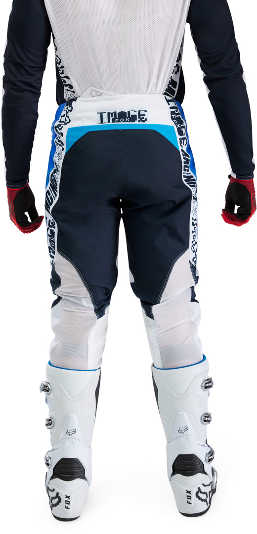 FOX 360 Fade Pantalons de motocross Blanc/bleu 32 Figure 6