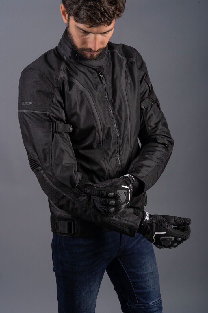 LS2 Sepang Veste textile de moto imperméable noir/gris foncé 3XL Figure 13