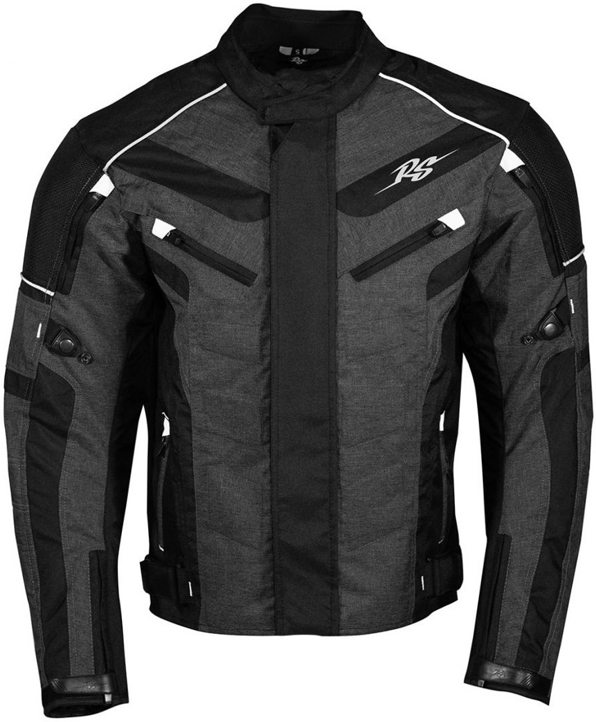 Rusty Stitches Romeo Motorcycle Textile Jacket black/grey/white L Figure 1