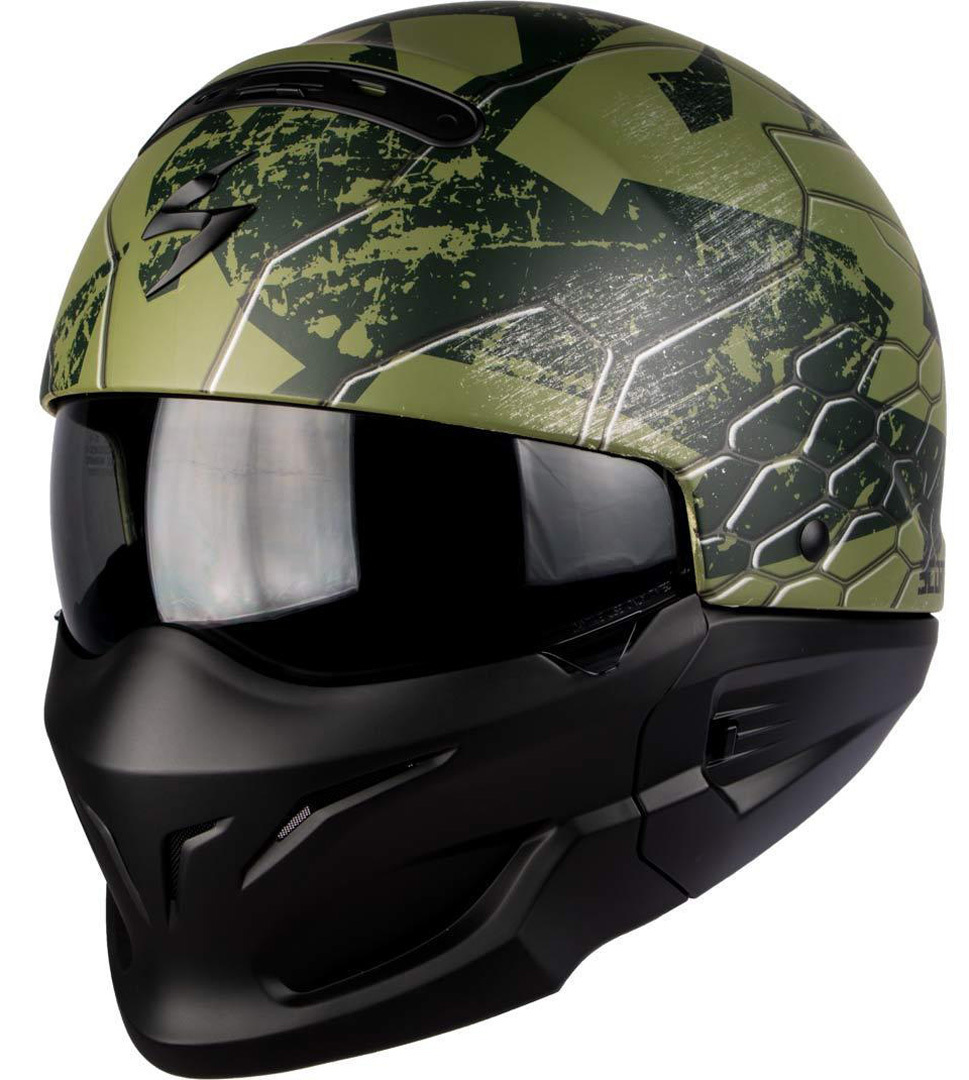Scorpion Exo Combat Ratnik Rodret svart matt/grön S (55/56) Figur 1