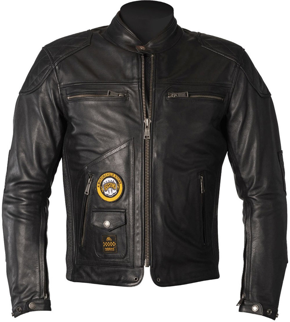 Helstons Tracker Motorcycle Leather Jacket black L Figure 1