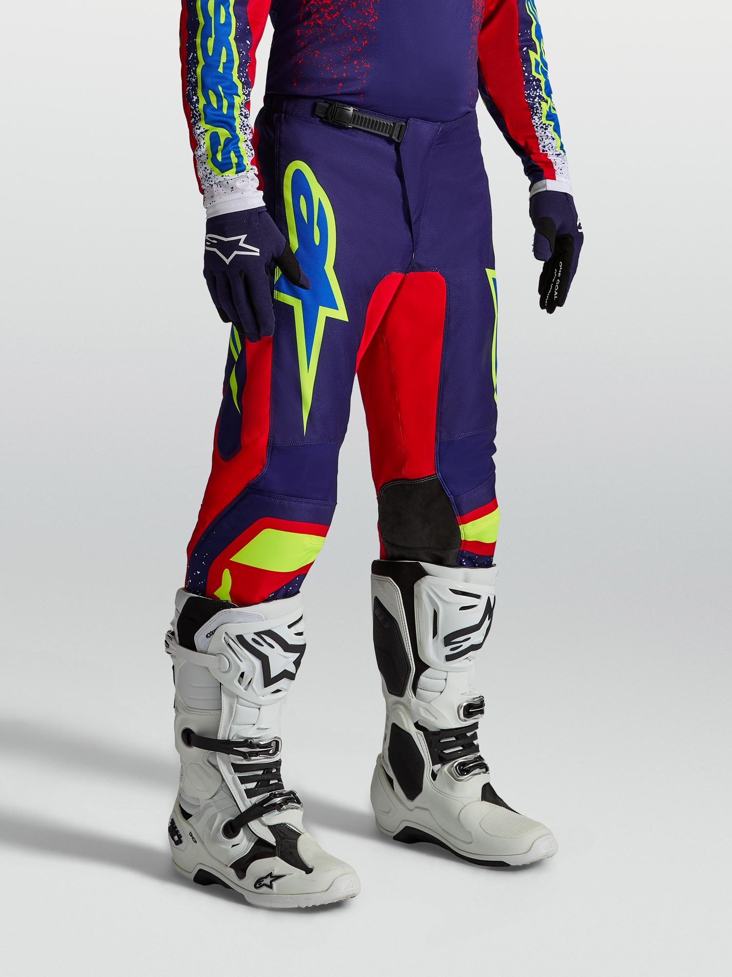 Alpinestars Fluid Drag Pantalon de motocross bleu/rouge/blanc 34 Figure 4