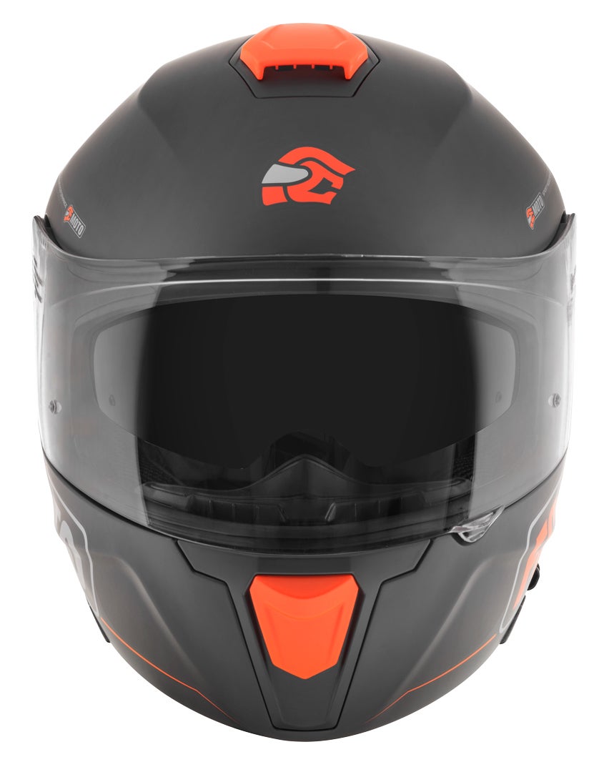 FC-Moto Novo Straight Hjelm sort/orange XL (61/62) Figur 5
