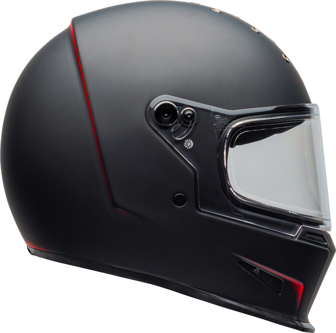 Bell Eliminator Vanish helm Zwart mat/rood ML (58/59) Figuur 8
