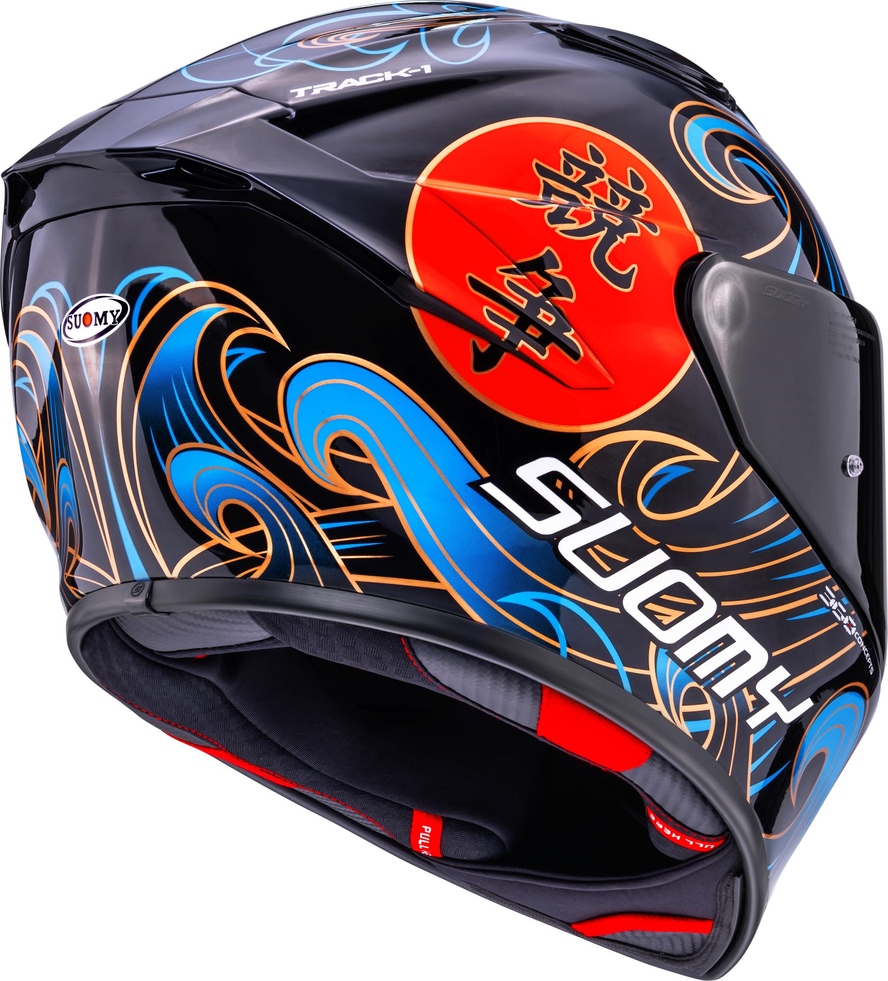 Suomy Track-1 Waves Helmet black/blue M (57/58) Figure 5