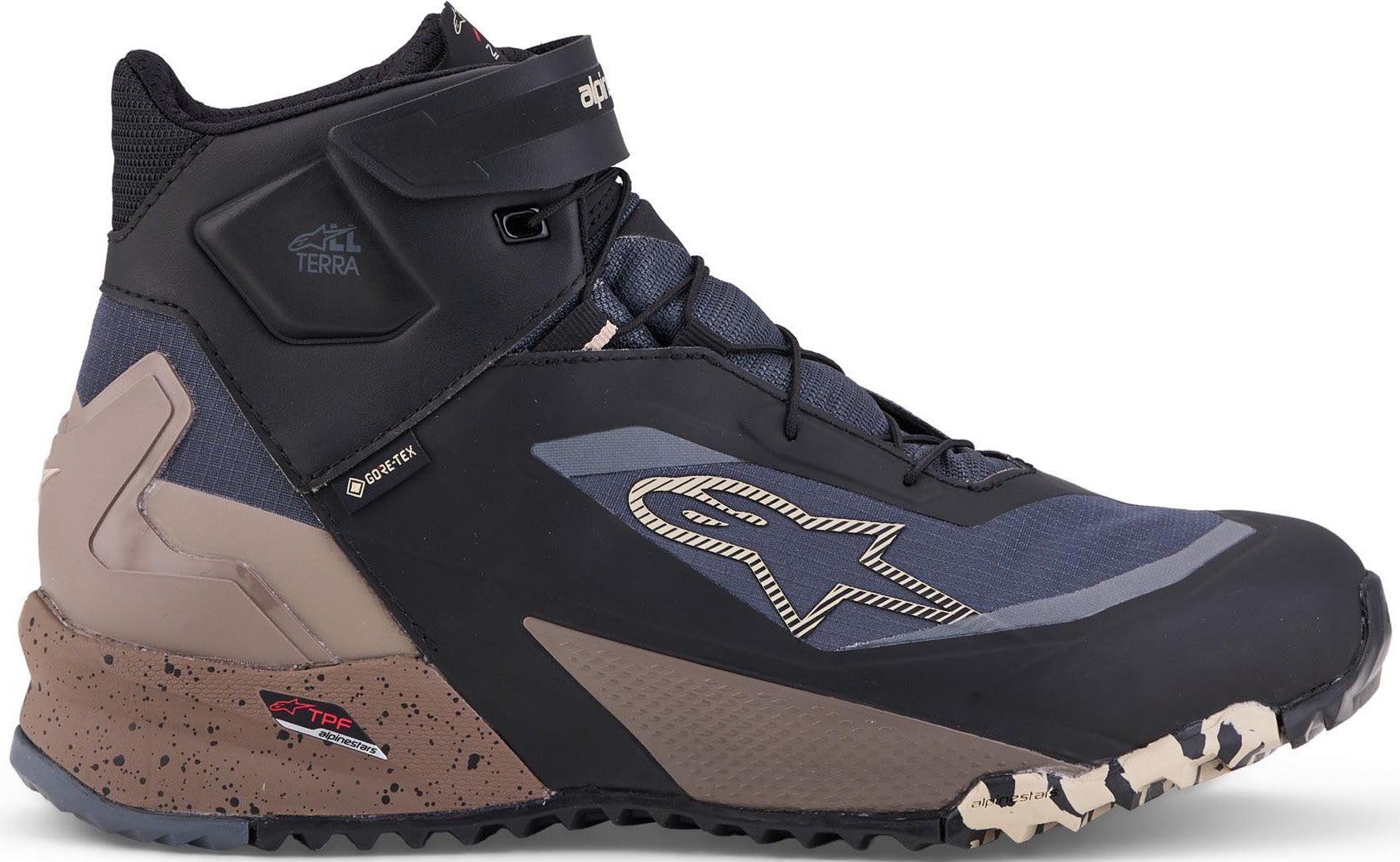 Alpinestars CR-X Gore-Tex waterproof Motorcycle Shoes black/beige 8,5 Figure 4