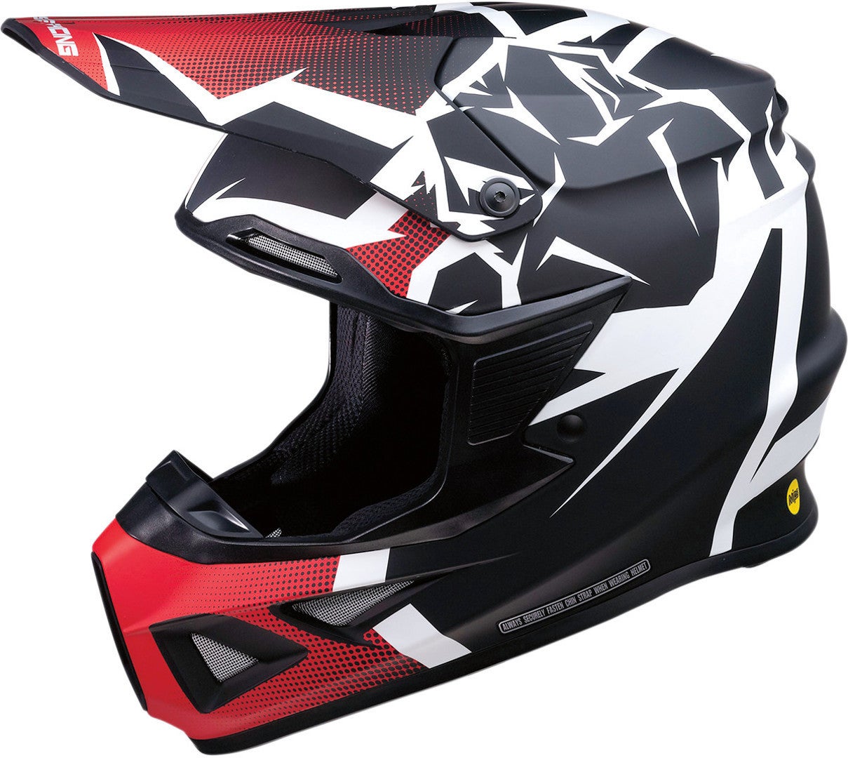 Moose Racing F.I. Agroid MIPS Capacete de Motocross preto/vermelho L (59/60) Figura 1
