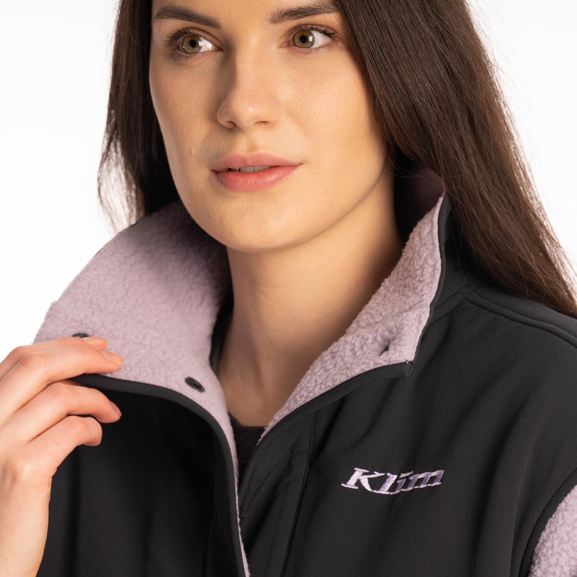 Klim High Pile Mountain Damer fleecejakke lilla/sort XL Figur 5