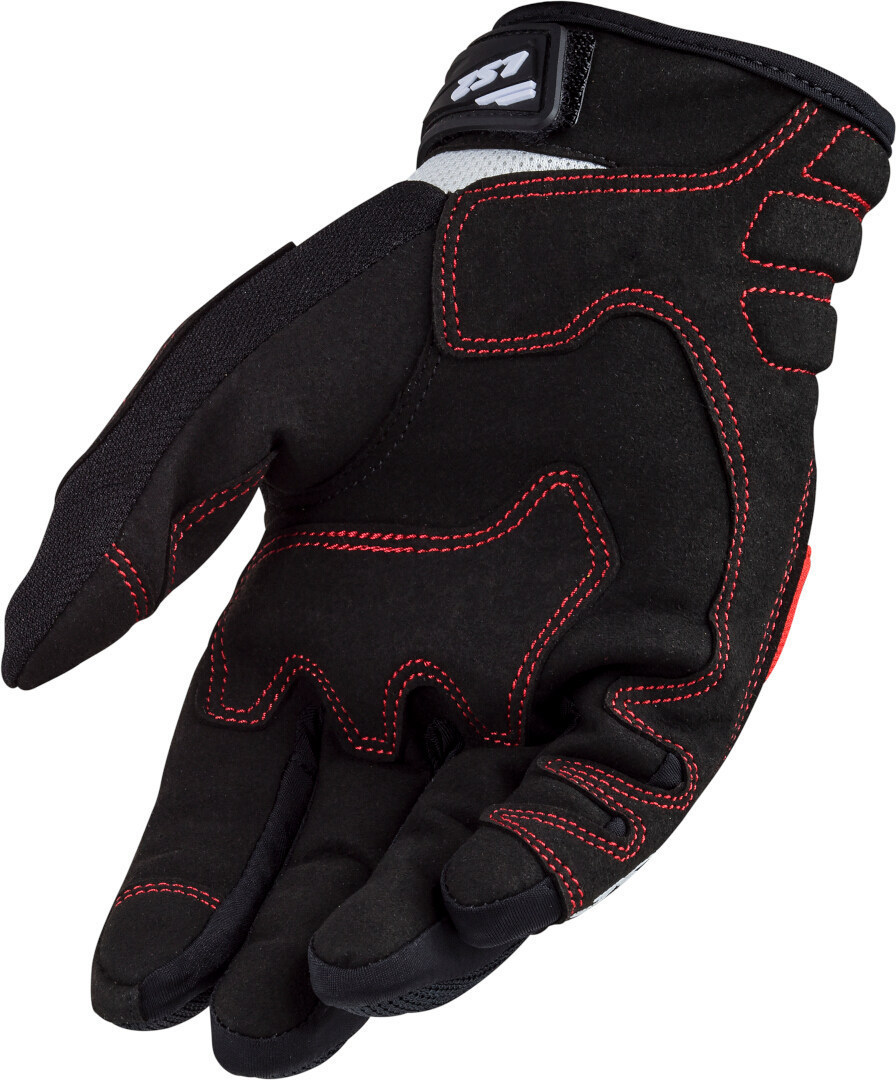 LS2 Silva Mesh Motorrad Handschuhe schwarz/rot/weiß M Abbildung 4