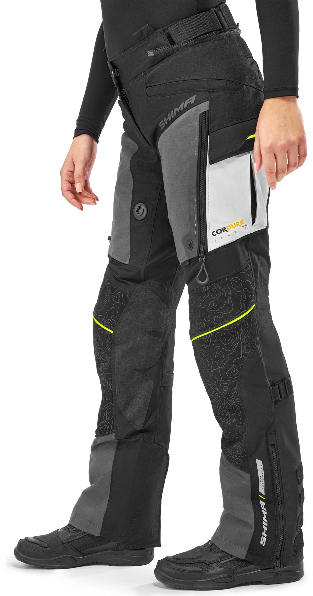SHIMA Tracker Damen Motorrad Textilhose grau M Abbildung 5