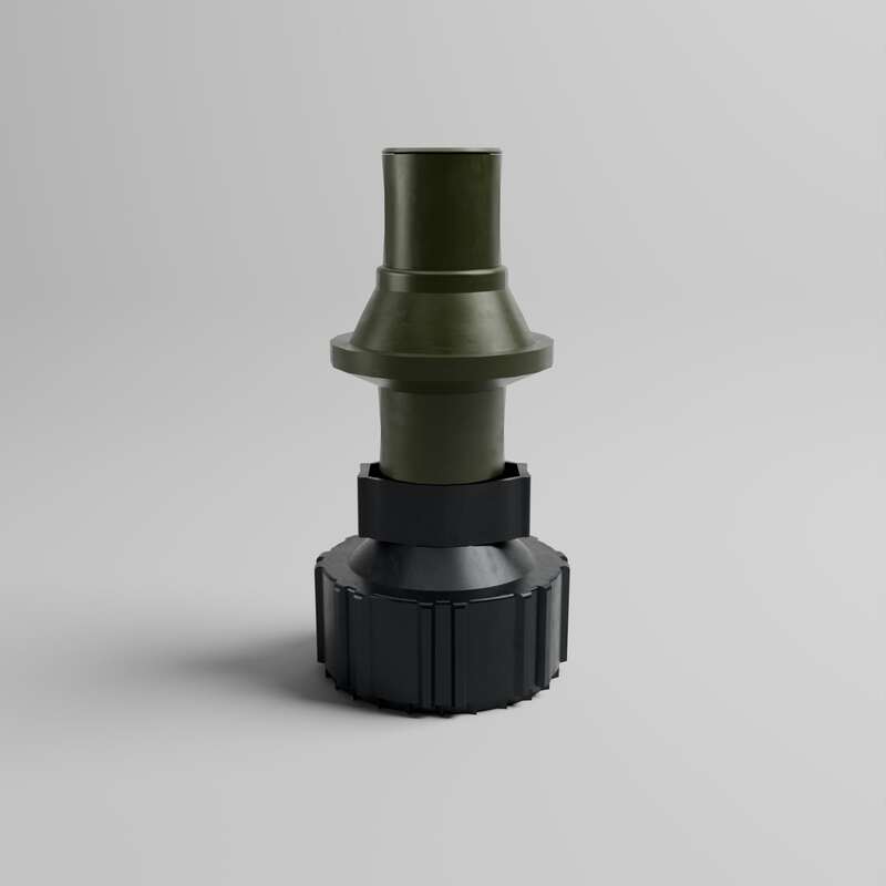TUFFJUG TUFF JUG 1.25G/5L Forest Green Tuff Bulb cu capac Forest Green Ripper Cap G3 Figura 3