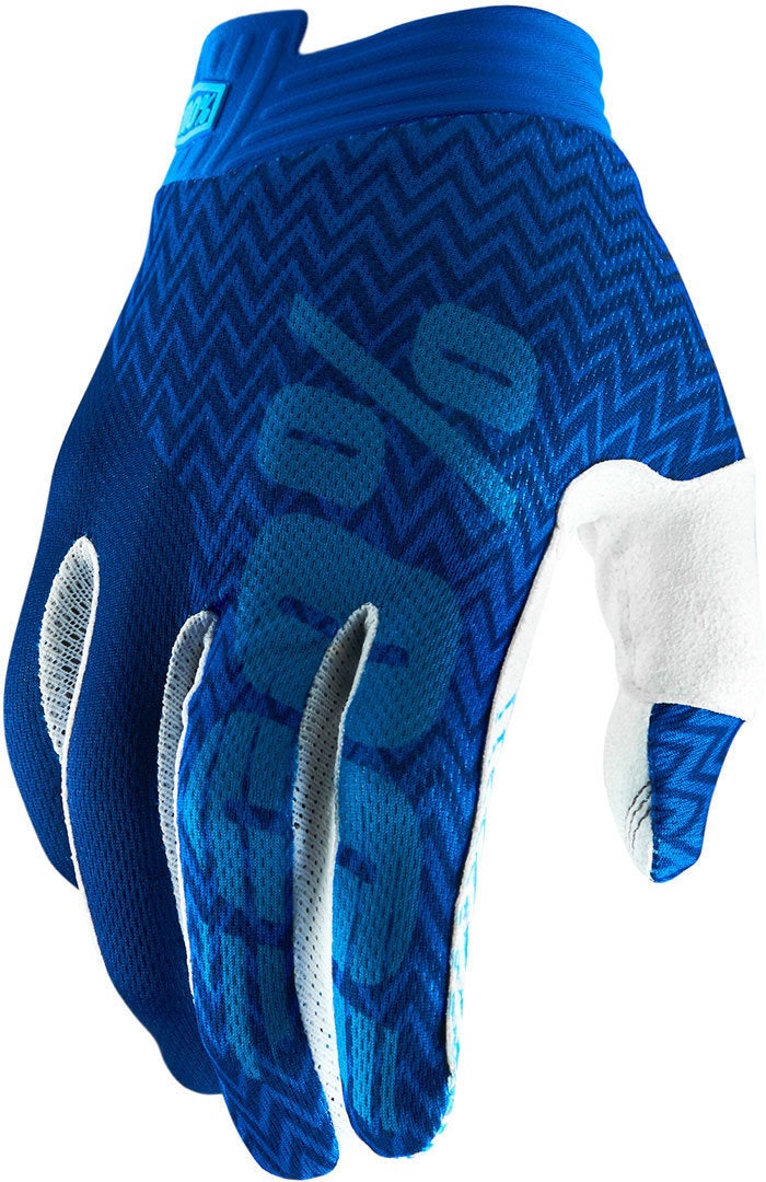 100% Itrack Gants de motocross bleu L Figure 1