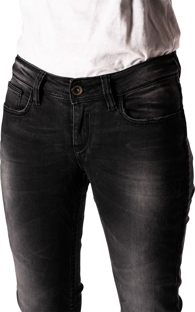 Rokker The Donna Black Damas Motorcycle Jeans 36 L34 Figura 4