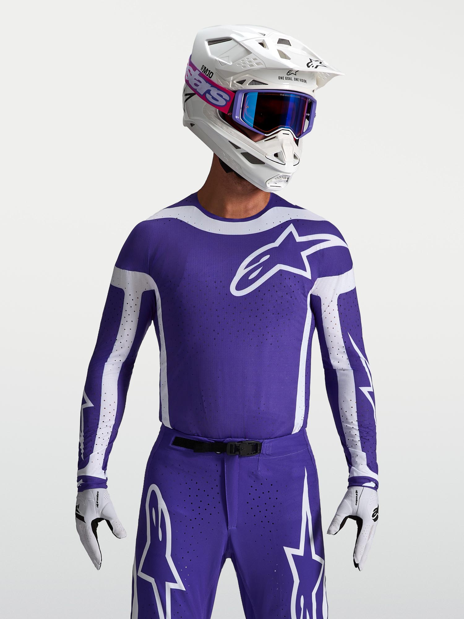 Alpinestars Supertech Vesta Motocross Jersey blue/white S Figure 7