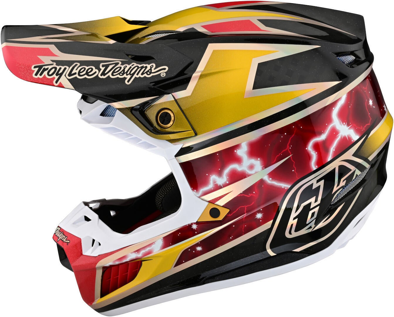 Troy Lee Designs SE5 Lightning MIPS Carbon Motocross Helmet Gold M (57/58) Figure 8