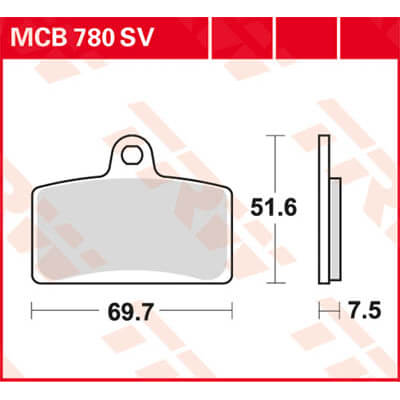 TRW Lucas Sinterbelag MCB780SV Figur 1