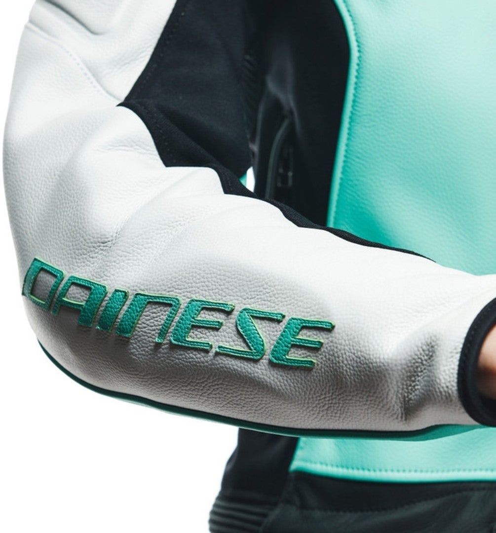 Dainese Mirage Todelt dame motorcykel læderdragt sort/grå/grøn 46 Figur 11