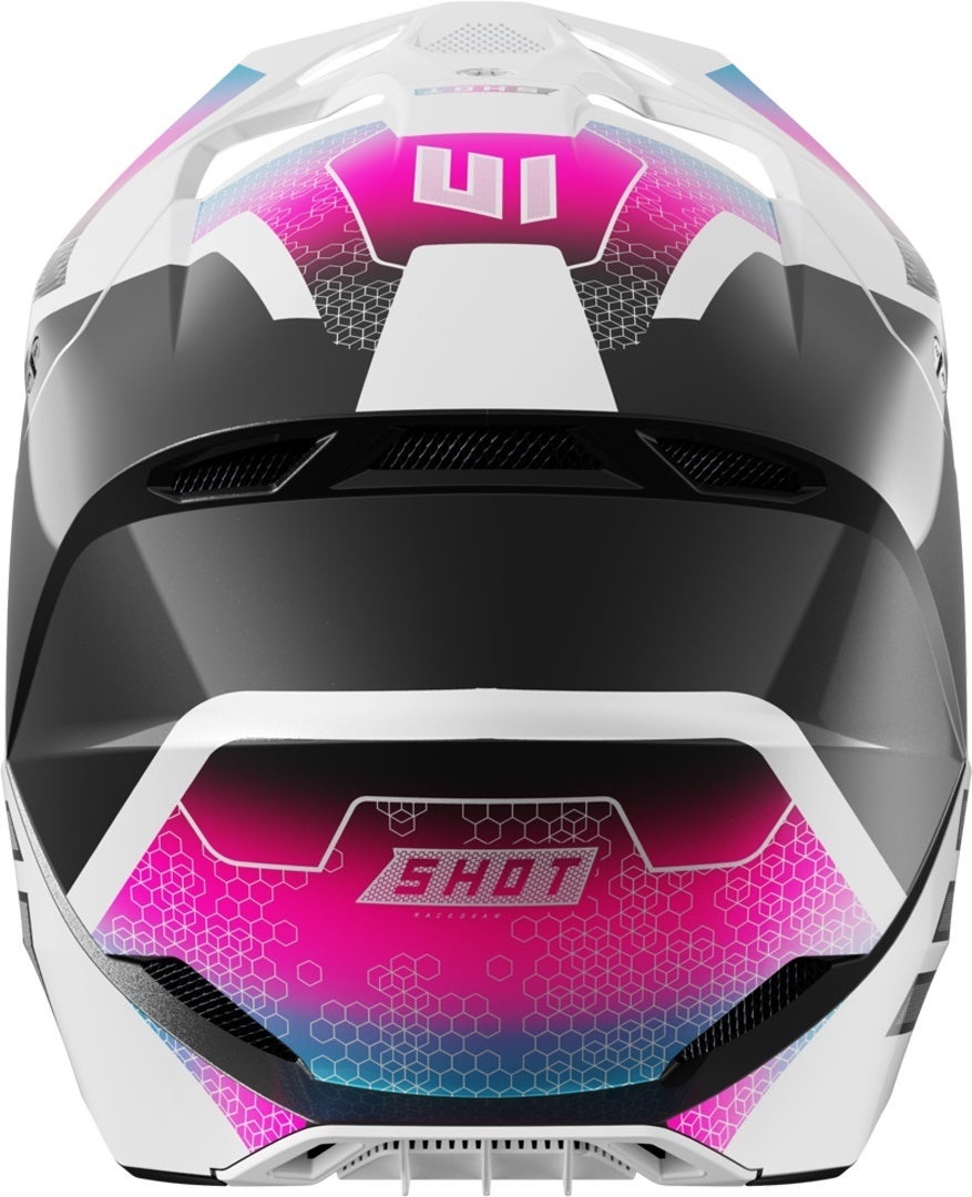 Shot Furious Phaser Capacete de motocross infantil preto/branco/rosa Y/S (49/50) Figura 2