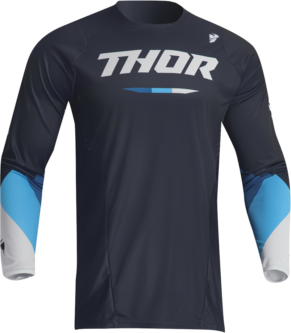 Thor Pulse Tactic Motocross Jersey azul escuro S Figura 1